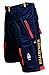 Astek Men's Hillcrusher MTB BMX Baggy Padded Mountain Bike Shorts (Orange/Black, XXL)