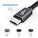 USB 3.0 Type C Cable, YBWM Nylon Braided USB A to C Cord Fast Charging Sync Cable Set of 3, Usb C Cables Quick Charge for LG V20 G6 G5, Nexus 6P 5X, Nintendo Switch, Google Pixel, Samsung S8, S8 plus