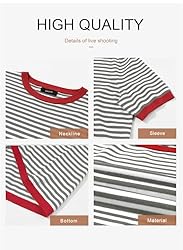 Dokotoo Womens Summer Tops Casual Short Sleeve