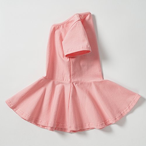 Infant Toddler Baby Girls Dress Cozy Ruffles Long Sleeves Cotton (2-3Year(3T), Pink 1) - Thumbnail 2