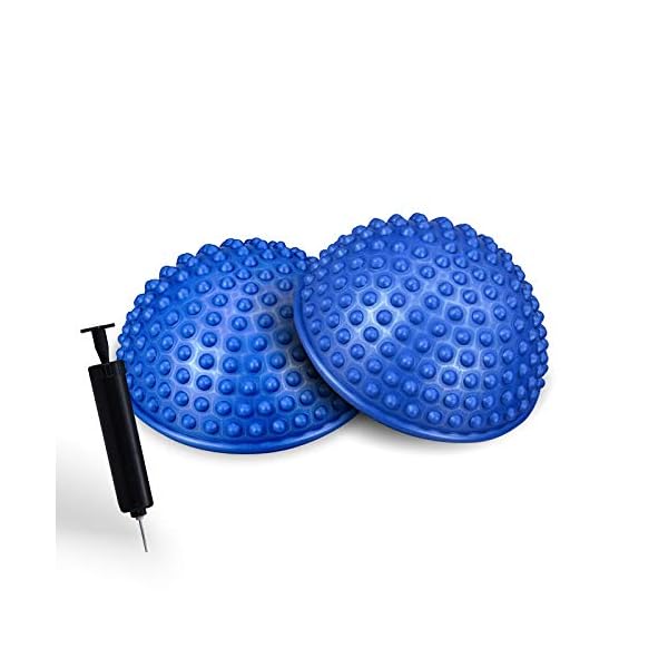ResultSport-Hedgehog-Balance-Pods-2x-with-Pump-Half-Fitness-Domes-for-Foot-Massage-Balance-Stability-and-motor-skills-Training-Kids-and-Adults ResultSport 2Pcs Hedgehog Balance Pods with Pump - Half Fitness Domes for Foot Massage, Balance Stability and motor…