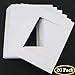 Golden State Art, Pack of 20, Pre-Cut 11x14 White Picture Mat Kit for 8.5x11 Photo, 20 White Core Bevel Cut Mattes, 20 Backing Boards and 20 Clear Bags