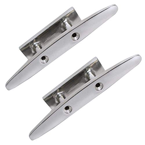 image for Jashem Dock Cleat 2 Pieces 4 inch Open Base Boat Cleat All 316 Stainle