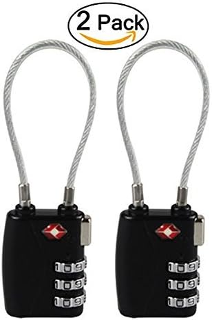 Medylove TSA Approved Security Luggage Locks Combination of Three Groups of Passwords For Travel Baggage, Suitcase,Doors And Windows