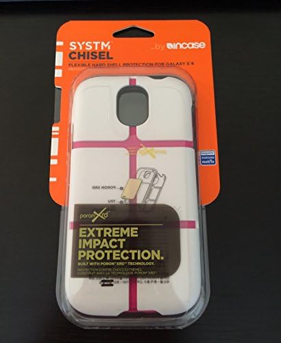 Systm Chisel Case for Samsung Galaxy S4 - Retail Packaging - White/Pink