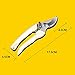LetsFunny Gardening Pruning Shears Hand Pruner with Straight Stainless Steel Blades (Milk white)