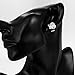 Buycitky Sterling Silver Plated Cubic Zirconia Love Knot Stud Earrings for Women Silver Love Knot Ear Rings