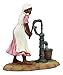 Ebros Vintage Black Americana History African American Girl Pumping Water Statue 6.5
