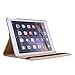 iPad Air 2 Case, AiSMei Rotating Stand Case Cover with Auto Wake Up/Sleep Function For Apple iPad Air 2 [Model A1566 A1567] the 6th Gen 9.7-Inch iPad Released in 2014, Bonus Stylus + Film - Gold