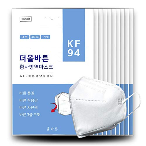 KF94 3Layers Face Safety Mask 10 Sheets (1Sheets x 10) / Made in South