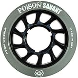 Atom Skates Poison Savant Skate Wheels Black Set of 4