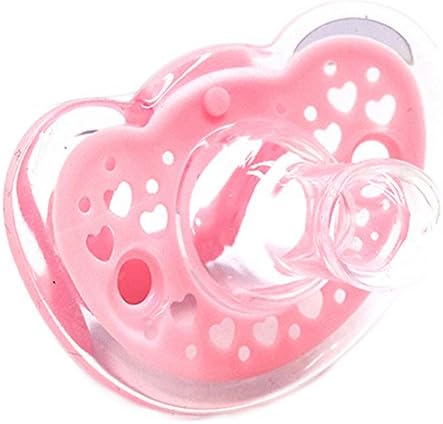 BPA Free Freeflow Nature Fun Pacifier Silicone Wrapped Round Newborn Pacifier (Pink)