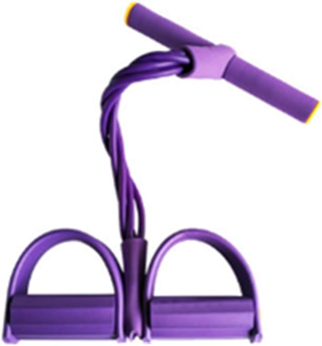 Youzpin Four-Pipe Pedal Tension Rope,Abdominal Fitness Home Sports Equipment Sit-ups Device,Yoga Thin Waist and Legs Resistance Band,Elastic Bodybuilding Fitness Slimming Training Exercise Bands