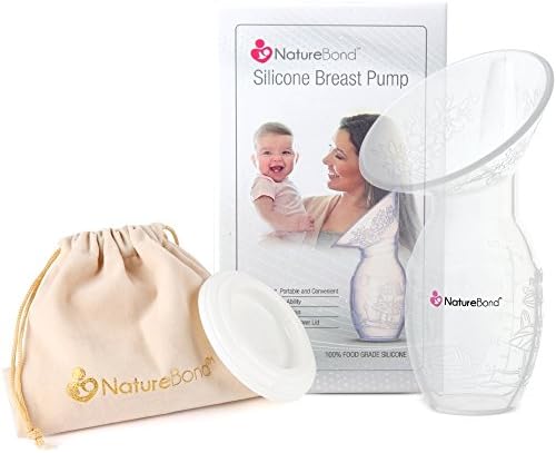 NatureBond Silicone Breast Pump Breastfeeding Milk Saver - Basic Pack Without Stopper | BPA Free &amp; 100% Food Grade Silicone