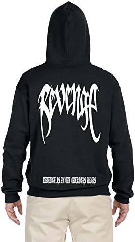 Wild Bobby Revenge | Revenge Is In The Creators Hands | XXX Tenacion Unisex Hooded Sweatshirt Graphic Hoodie, Black, Small