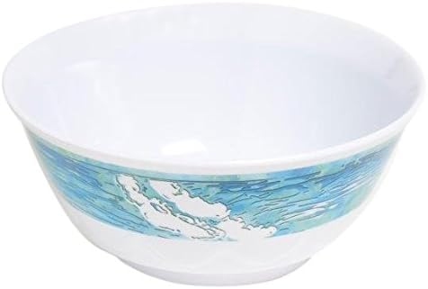 Galleyware Mermaid Melamine Non-Skid Soup/Cereal Bowl, Set Of 4, 20 oz