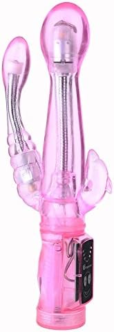 LOEWYF Hot Sale ! New ! Multi-Frequency Big Size Thrusting Rotating Viberate Large Size Rabbit Toys for Women Pleasure Pink