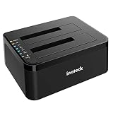 Inateck Type C SATA Hard Drive Docking Station, USB 3.0 SSD Docking Station,Dual Bay,FD2002C