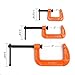 PONY Malleable Iron C-Clamp Set, 3-Piece, (1