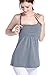 SUIEK 3PACK Nursing Top Tank Cami Maternity Shirt Sleep Bra for Breastfeeding (X-Large, Black + Dark Grey + Purple (3/Pack))