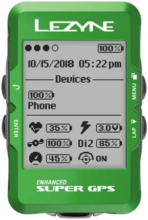 日本正規品 Lezyne レザイン 超高機能 大画面 24時間バッテリー サイクルコンピューター スーパーgps 日本語対応 2年保証