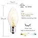 25 Pack Clear Christmas Light Bulbs, E12 Candelabra Base, 5 Watt for String Lights, Replacement C7 Incandescent Bulbs