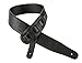 Walker & Williams CVG-22 Padded Leather Guitar Strap with Hand Tooled Christian Gold Cross