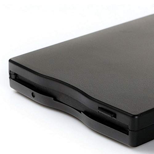 Florenceenid 3.5 inch 1.44MB FDD Black USB Portable External Interface Floppy Disk FDD External USB Floppy Drive for Laptop - Thumbnail 2