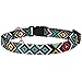 CollarDirect Aztec Cat Collar Breakaway Pack of 2 PCS Nylon Tribal Pattern Geometric Pet Kitten Collars for Cats (Aztec Sunset + Ethnic Teal)