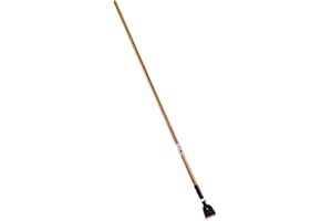 Rubbermaid Commercial Products 60" Snap-On Wood Dust Mop Handle, Natural, for Janitorial/Professional Use