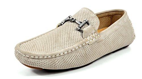 Bruno Marc Men's Ralph-01 Beige Driving Loafers Moccasins Shoes - 10 M US