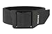 Trayvax Cinch Web Belt, Black Nylon Webbing, Black Buckle, 38-42