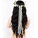 ForQueens Black Wavy Wig Synthetic Natural Long Curly Wigs Loose Body Wave Wigs Heat Resistant Fiber Full Wigs for Women