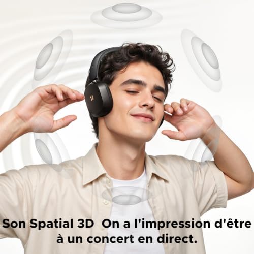 HiTune Max 5s Casque Bluetooth sans Fil ANC Adaptative 45dB Hi Res