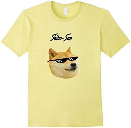 Men's Unisex Doge Shiba Inu Doge Shirt XL Lemon