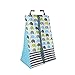 Bacati Elephants Crib Set with Bumper Pad, Aqua/Lime/Grey