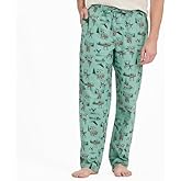 Life is Good. Men's Classic Sleep Pant, Granite Green, Medium