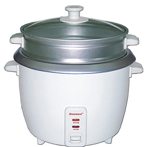 Brentwood Appliances TS-700S Brentwood Rice Cooker, 4 Cups, White