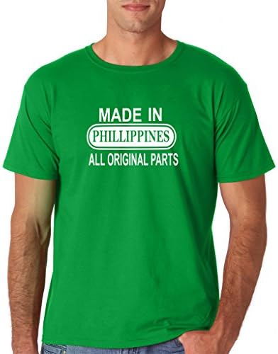 Made In Phillipines All Original Parts Men T Shirts White Irish Green M To Fit Chest 38-40" (96-101cm)