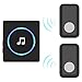 Chime, JETech 2-Push Bell Portable Wireless DoorBell Chime Plug-in Push Button (Black) - 2127F