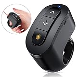 Wireless Presenter Clicker,  RF 2.4GHz Presenter Remote For Keynote/PPT/Mac/PC, Rechargeable Presentation Clicker with Laser Pointer