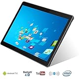 KuBi 10" Android 7.0 Tablet, Octa-Core Processor, 2GHz, 64GB Storage, 4GB RAM, Dual Camera, 1280 x 800 IPS Ultra Slim 3D Game Supported (Black)