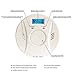 2 Pack Combination Smoke and Carbon Monoxide Detector Alarm Battery Operated Digital Display for Travel Home Bedroom and Kitchen