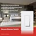 [10 Pack] Dimmer Switch, Single Pole or 3-Way, 600W, LED And Incandecent, White (WALLPLATES NOT INCLUDED)