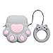 Mulafnxal Compatible with Airpods 1&2 Case,Silicone 3D Cute Animal Paw Fun Cartoon Character for Airpod Cover,Kawaii Funny Fashion Design Skin,Shockproof Cases Teens Girls Boys Air pods Grey CatClaw