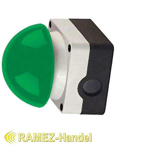 Grobhandtaster Fußtaster Pilstaster Taster IP 65 Aufputz Tor Antrieb Garagentor (Grün)