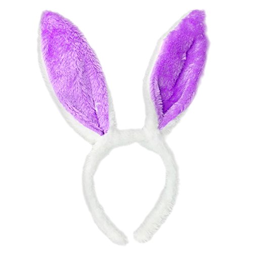 image for Kariwell Easter Gift, Easter Boys Girls Adult Hair Band Plush Rabbit E
