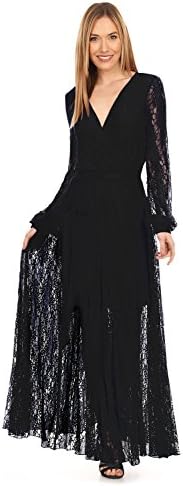 Chinkara - Full Sleeves Maxi Black Dress