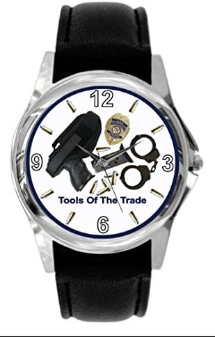 TWK Men's Law Enforcement Police Security Watch Quartz White Dial Watch