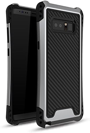 Casemetics Shield Series - Galaxy Note 8 Slim and Futuristic Case Design with Flexible TPU Inner Shielding Armored with Hard Skeleton for Samsung Galaxy Note 8 - 2017 (Gray)